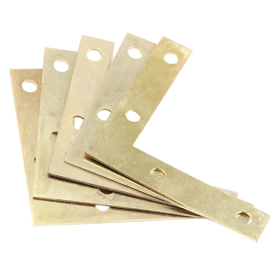 20 pcs 51mm Flat Corner Right 90 degree Angle Bracket Repair Plate Fixing Brace