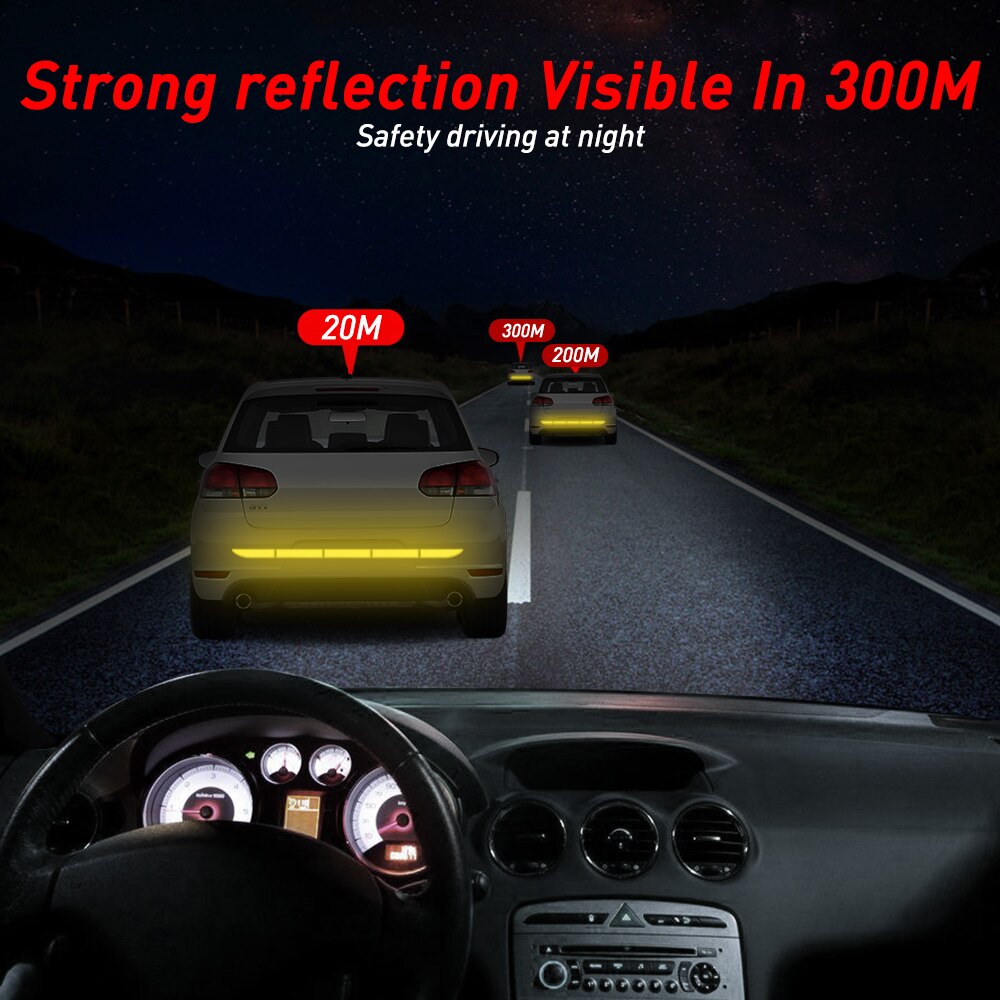 For Renault Megane 3 4 Car Bumper Reflective Tape Strip Stickers High Reflective Tape Auto Exterior Accessories for Renault Arka