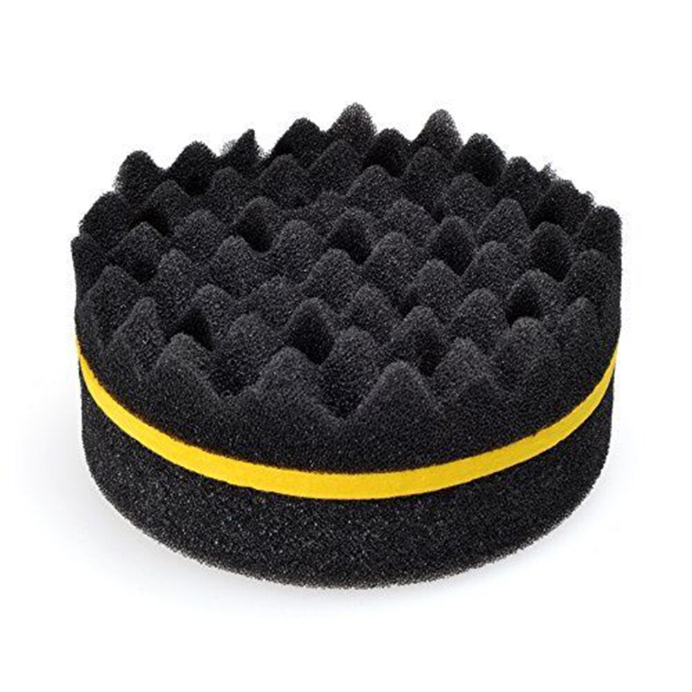Salon barbier vague Double face cheveux éponge brosse pour redoute bobine Locs Curl torsion multi-trous Curl vague outils de coiffure