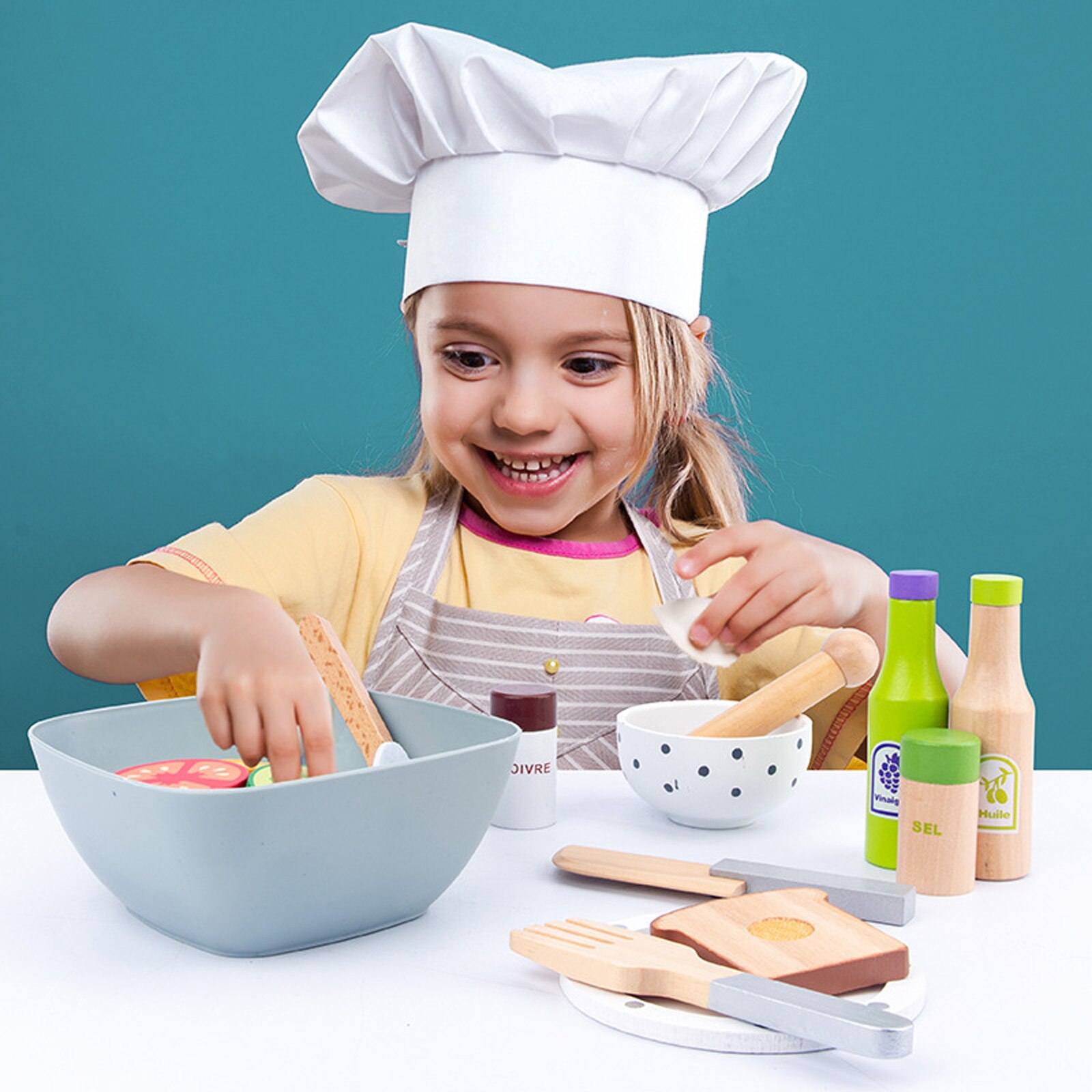 Keuken Spelen Set Voor Kinderen Keuken Houten Speeltoestel Speelgoed, Keukengerei Set Kookgerei Set Conjuntos De Mobília Das Crianças