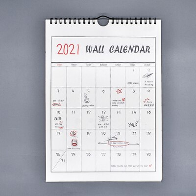 Ins stil kalender månedlig tidsplan væg kalender daglig tidsplanlægger 09 ~ 12: B