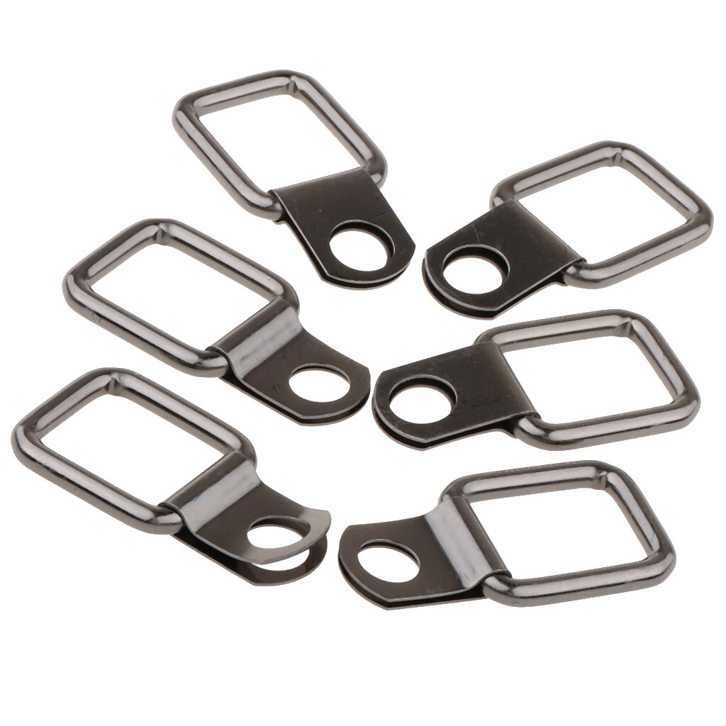 6X D Ring Tie Downs Forged Lashing Ring for Jeep Wrangler Trunk Cargo