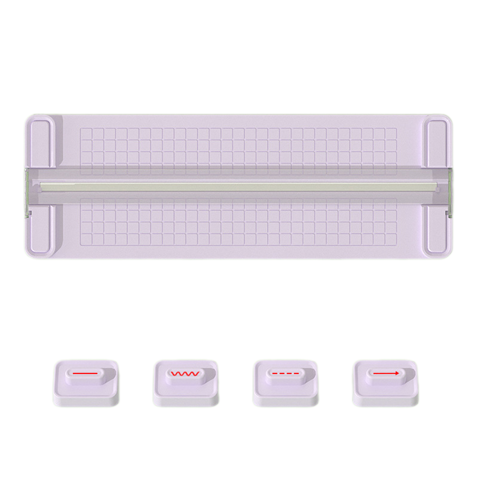 4 in 1 Multifunctional Paper Cutter Manual Paper Trimmer Craft Paper Cutter with 4 Style Scrapbooking Tool: Yellow
