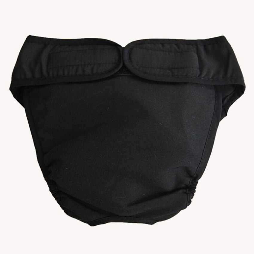 Husdjurshund valp blöjbyxor blöja fysiologiska sanitetsbyxor underkläder kvinnliga hundtrosor shorts underkläder trosor för hundar: Svart / Xl