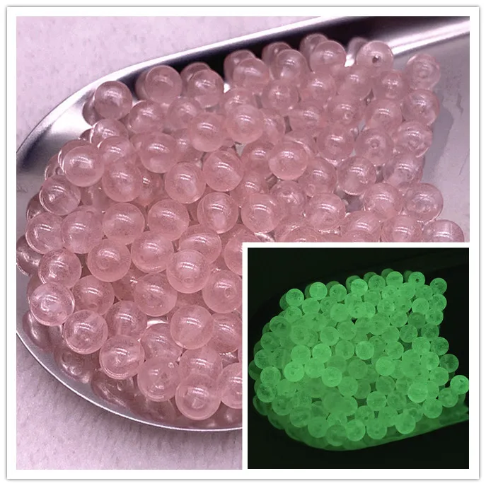 6-8-10mm sterke selvlysende perler som lyser i mørket, løse avstandsperler til merking av smykker, gjør-det-selv halskjede og armbånd: Gul / 13mm