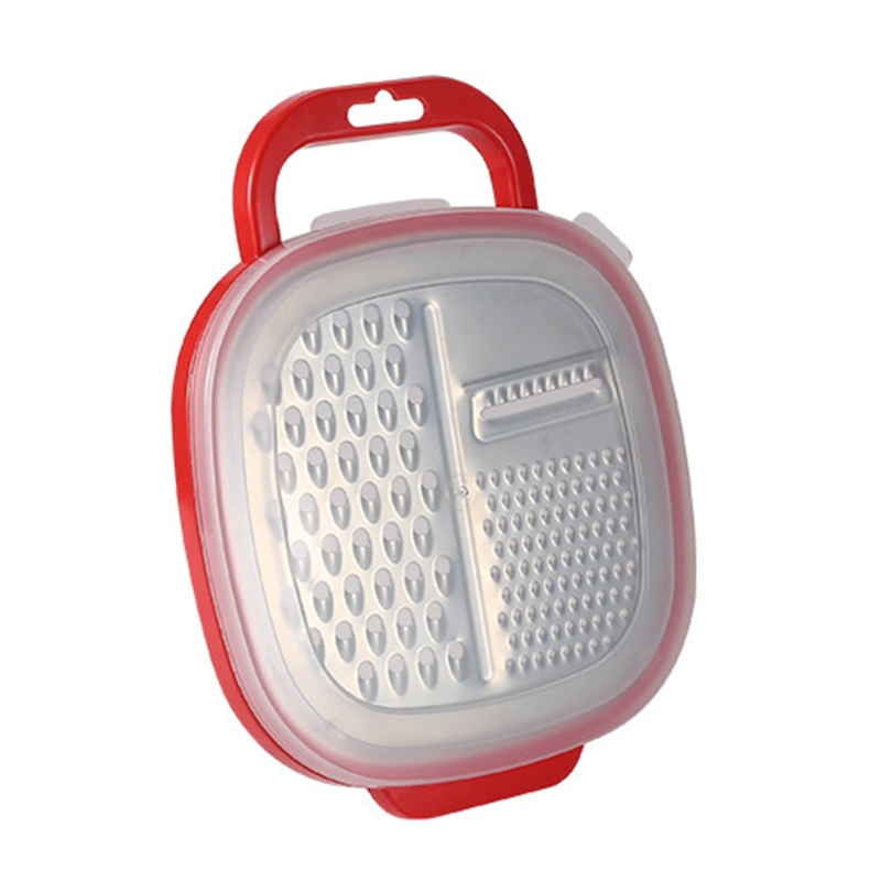 Kitchen Stainless Steel Grater Vegetable Carrot Slicer Shredder with Container Easy to Use Sharp Blade Efficiency Home: R