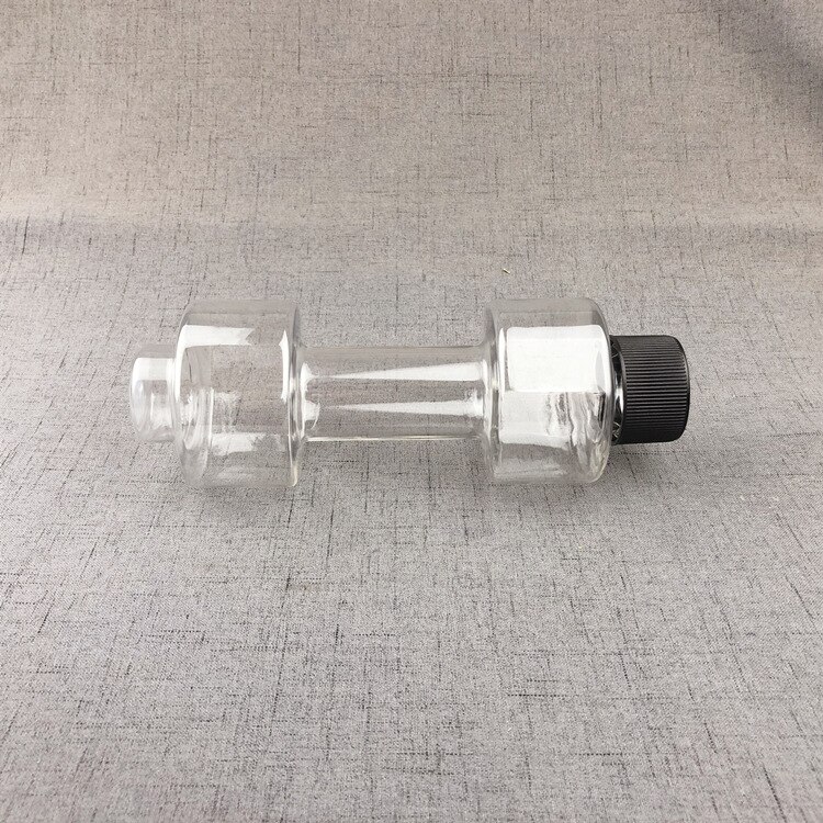 Mancuernas de agua de culturismo Unisex, pesas ajustables, botella de agua de 550ml, portátil a prueba de fugas, mancuerna de Fitness: Beige