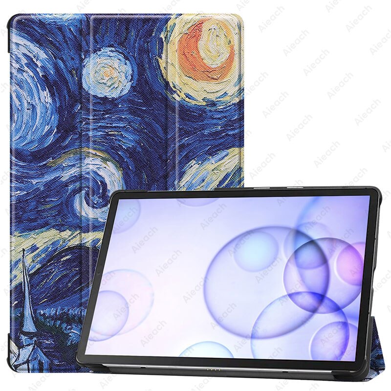 For Samsung Galaxy Tab S6 10.5 SM-T860 SM-T865 Case Magnetic Stand Cover For Galaxy Tab S6 10.5 Tablet Case Funda Capa: Starry sky