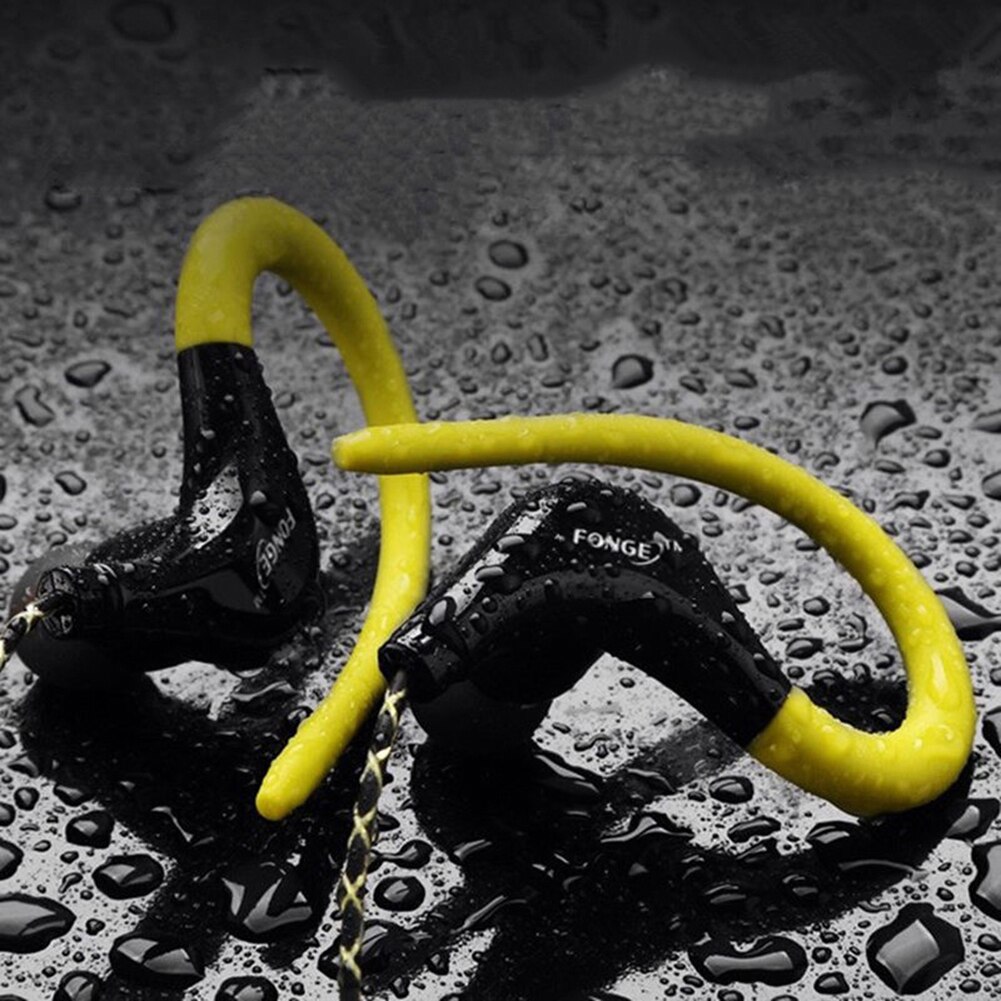 3.5mm sport oorhaak oordopjes hoofdtelefoon voor hardlopen hifi stereo bas headset met microfoon