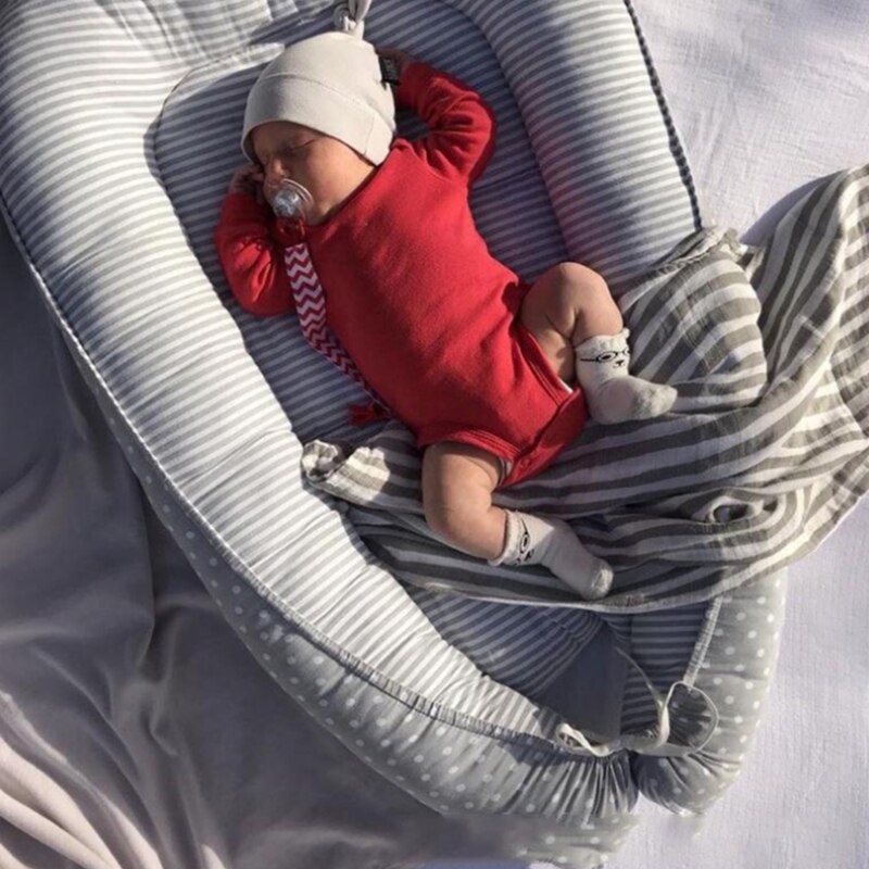 Detachable crib classic pattern baby sleep baby womb cotton