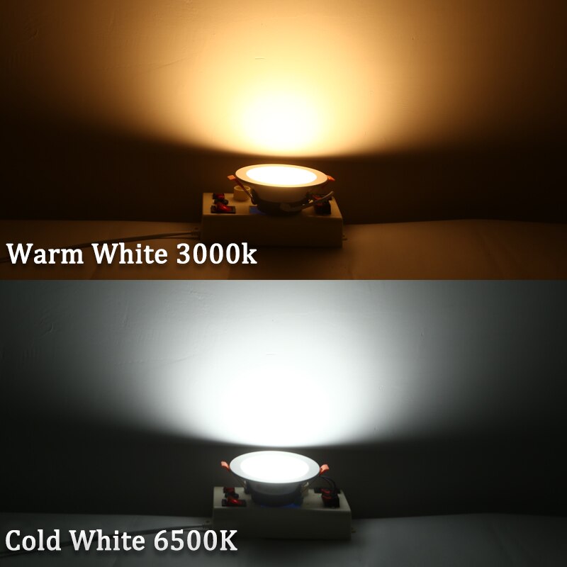 Led spot lys 220v 110v runde indbyggede spots led downlight 5w 7w 12w 18w led loft spot belysning til stue soveværelse