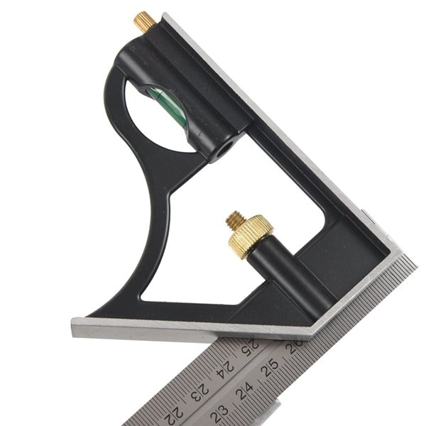 Combination Square Set Angle Finder & Protractor Spirit Level Aluminum Alloy Ruler Mitre
