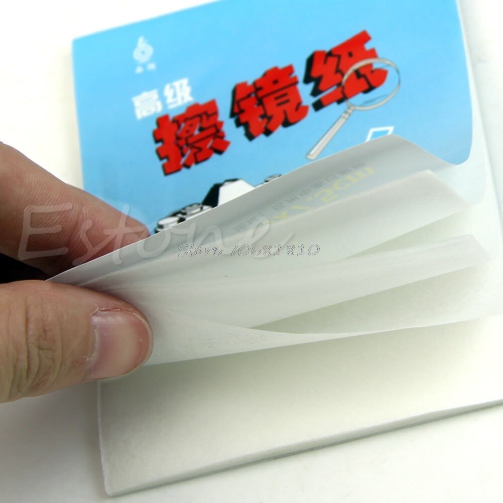 10Pcs/Lot 50 Sheets Soft Camera Lens Optics Tissue Cleaning Clean Paper Wipes Booklet