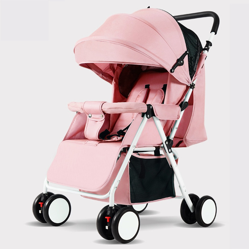 Draagbare Kinderwagen Vouwen Kinderwagen Ultra Lichtgewicht En Handig Kan Sit Lie Baby Eenvoudige Kind Mini Vier Wiel Kar