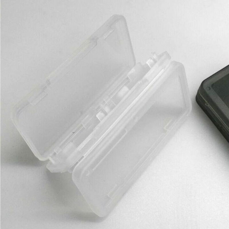 4 fessura di Plastica Dura Momery Carte Da Gioco trasportare Deposito scatola di Protezione Della Cassa Del Supporto per Nintend Interruttore NS consolle Gamepad Protezione: bianca