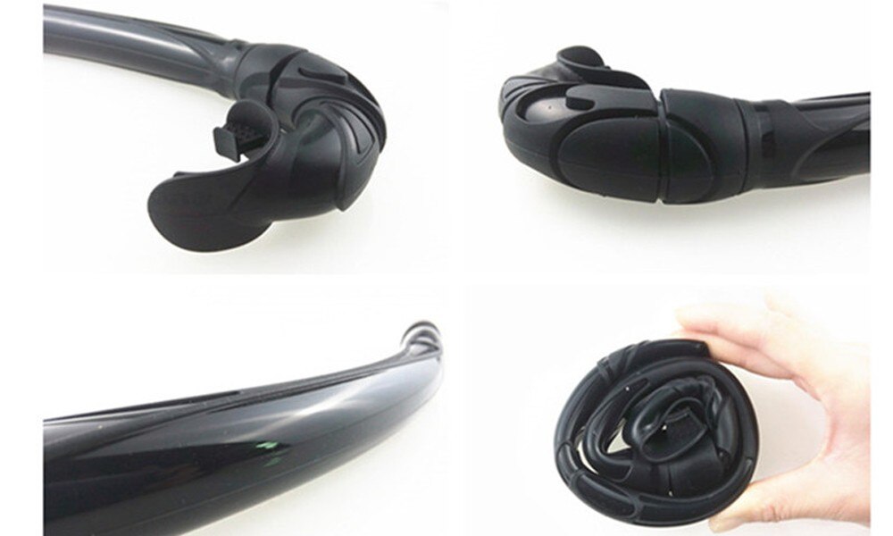 Extreme low volume freediving mask and spearfishing snorkel Frameless diving mask folded silicone snorkel set Top diving gears