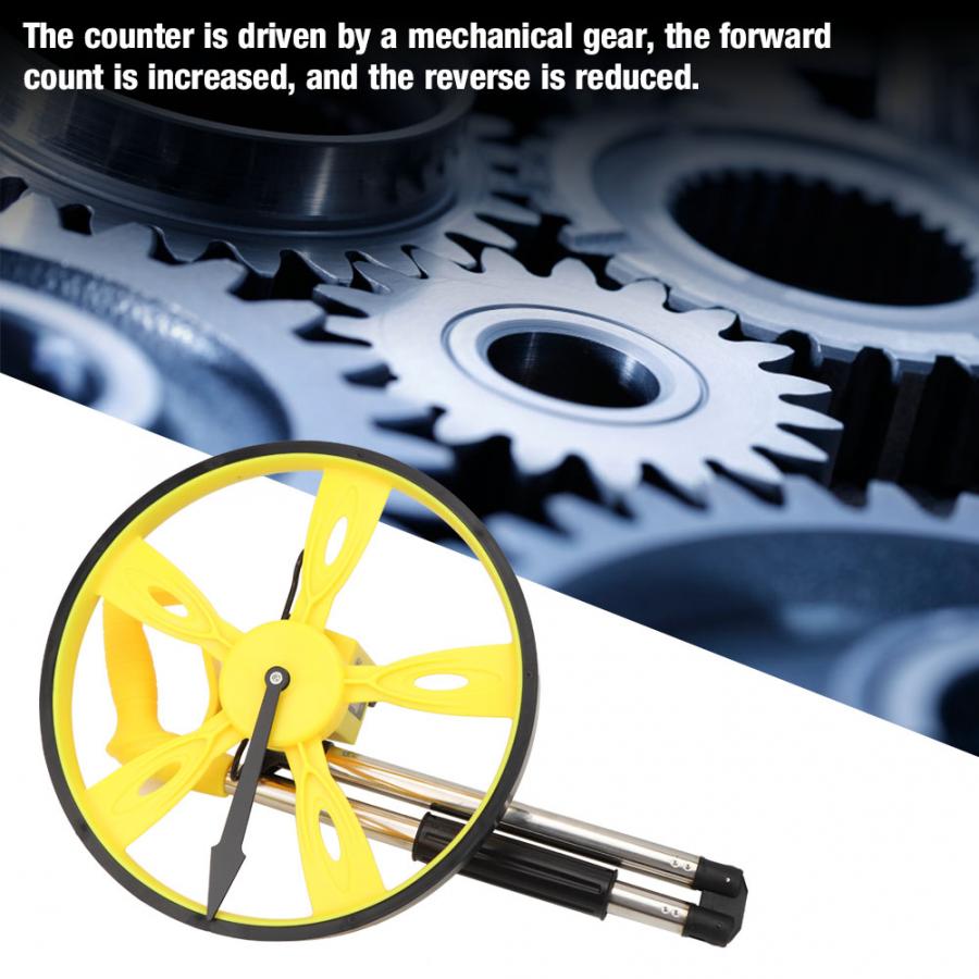 Measuring Wheel Five Digits Counter Distance Measuring Wheel Mechanical Distance Counter Wheel 9999ft