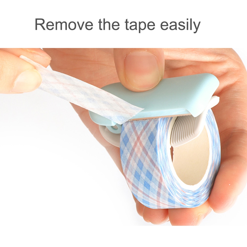 Stationery Mini Washi Tape Dispenser Kawaii Portable Office Tape Cutter School Supplies Tape Dispenser Cutter