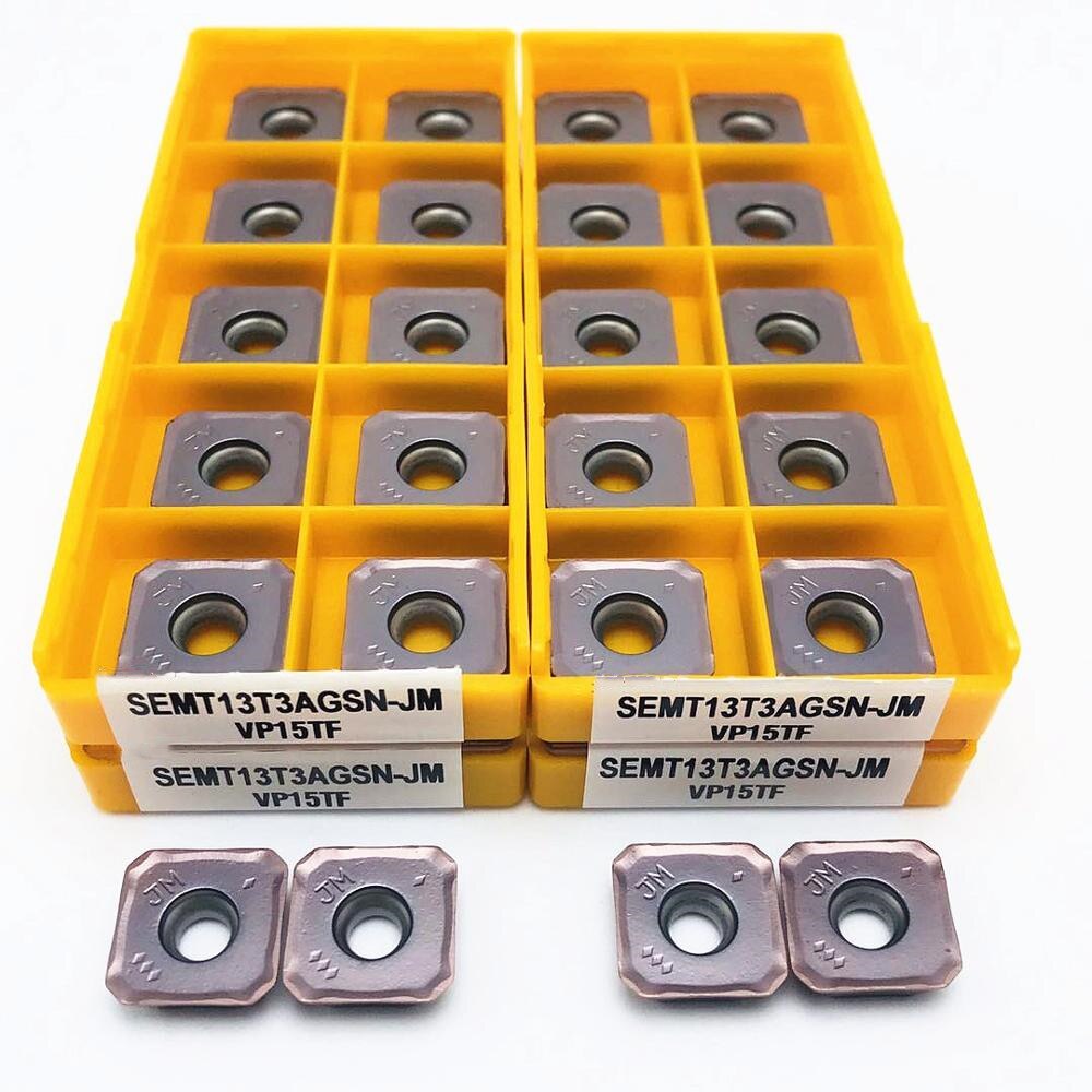Carbide insert SEMT13T3AGSN JM VP15TF lathe square CNC plane milling insert parts tool SEMT 13T3 turning tool