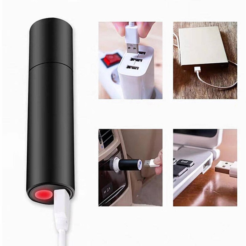 Mini Torch flash light Black Rose gold color LED light 3 mode adjustable built in rechargeable flashlight Torch