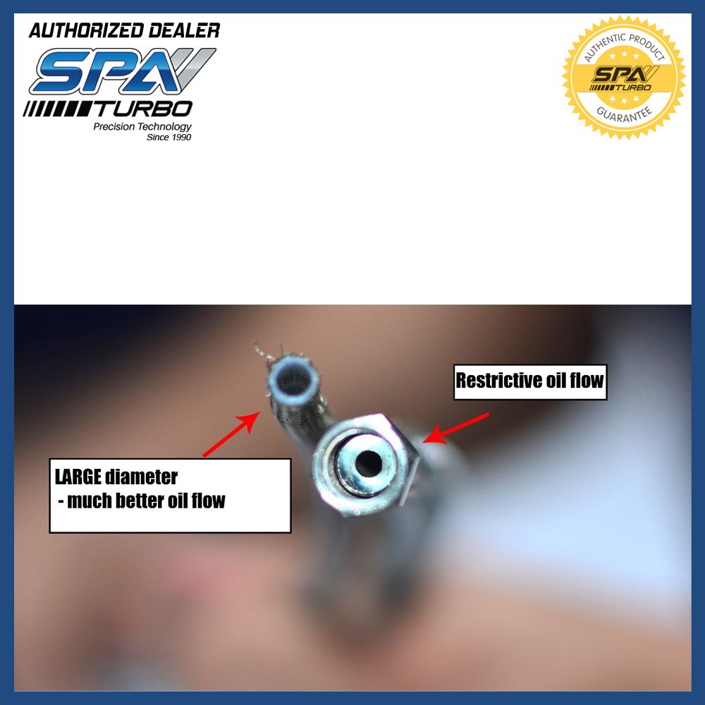 Turbocharger high flow oil feed line PTFE Steel braided turbo oil feed line 3ft lenght 4AN TEFLON 90 degree straight