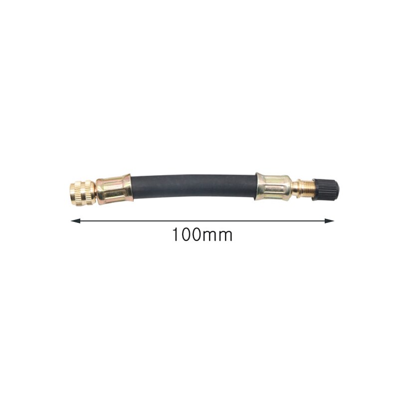 Vário trançado flexível mangueira de pneu válvula de borracha inflável mangueira fio de aço rodas carro pneu válvula hastes extensões tubo adaptador: 100mm