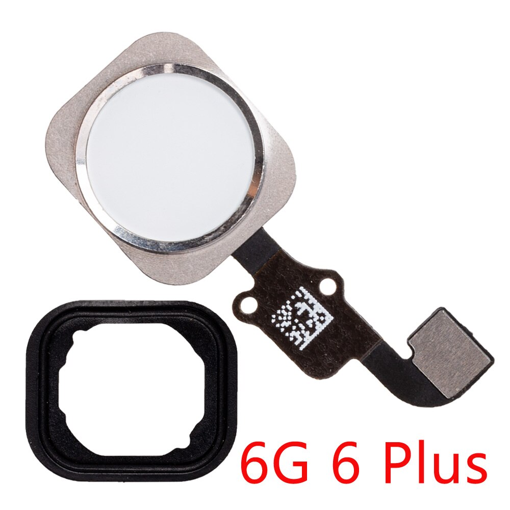 Hjem-knapp flex for iphone 6 6s plus 5s se retur-hjem-knapp med flex-kabel gummi klistremerke reservedeler