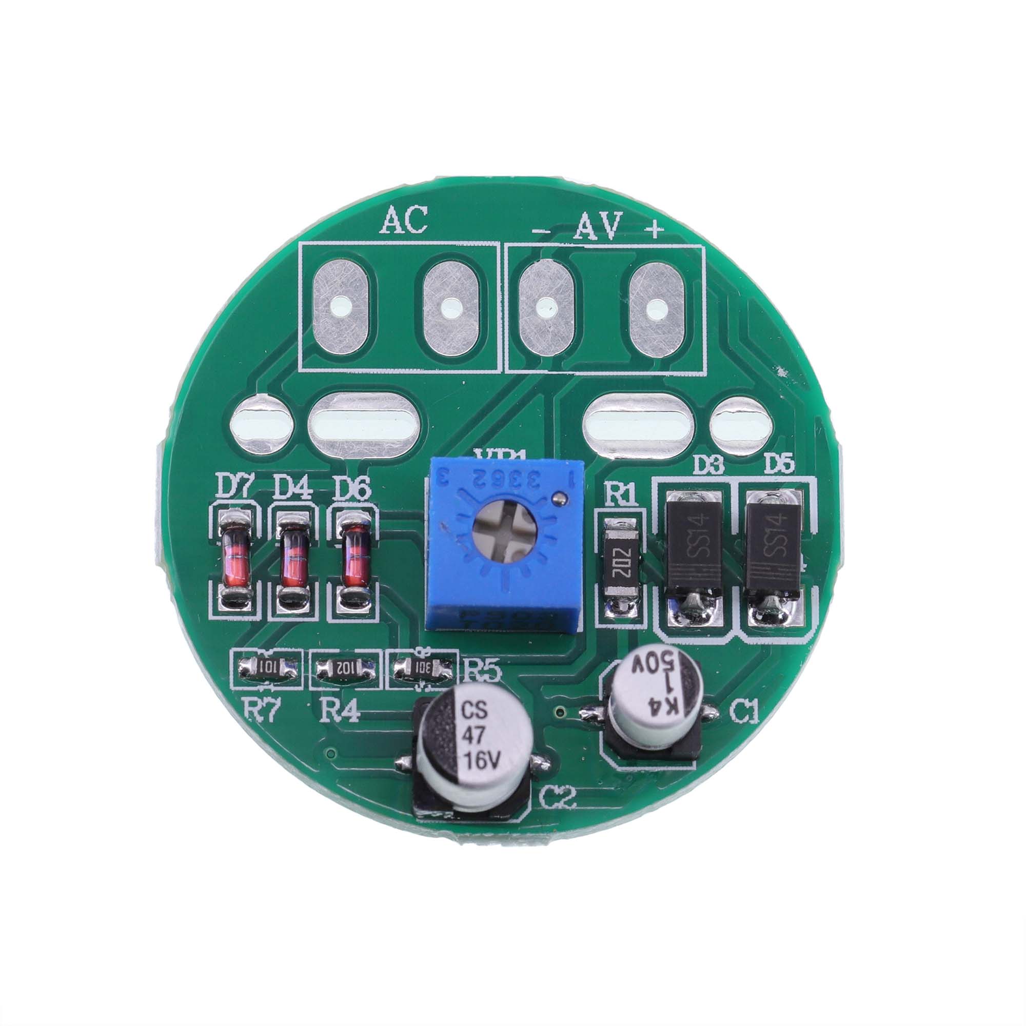 1PC 34mm Panel VU Meter 500VU met Groen Geel Blauw Rood Achtergrondverlichting Geluid Drukmeter Versterker Analoge meter Panel Gauge 500uA: RED