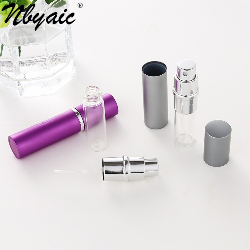 Nbyaic perfume bottles, 5ml portable high-end sample glass, empty bottle dispenser, travel small spray bottle 1pcs