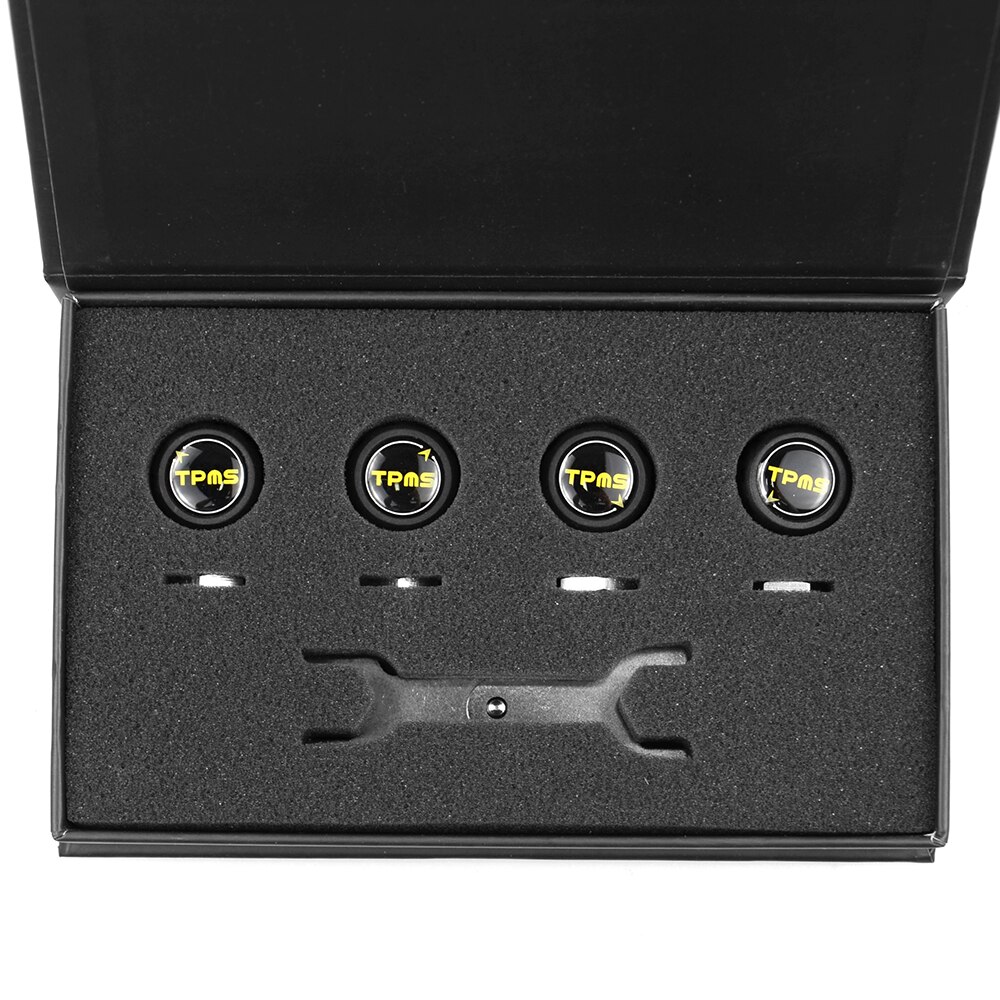 Bluetooth 5.0 tpms  v4.0 bildekktrykkmonitorsystem med 4 sensorer for ios android mobiltelefonapp overvåkingsalarm