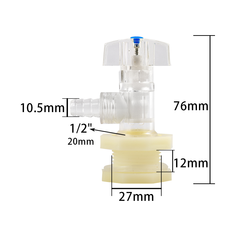 1/2 inch Replacement Barrel Water Butt Tap Rain Barrel Water Tank Plastic Faucet Garden Water Barrel Water Tank Spout Valve: Red