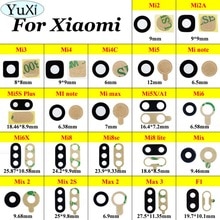 YuXi Rear Terug Camera Glas Lens Cover Voor Xiao mi mi mi x 2 2 s max 2 3 f1 voor mi 5 6 8 met Ahesive Sticker Vervangende Onderdelen