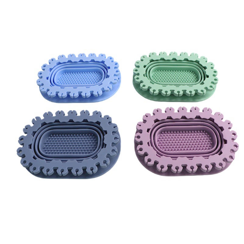 Ankomster kunstpensler vaskemaskineværktøj silikone tegnepenrenser malerpenslerenser skyllekop med malerbakke