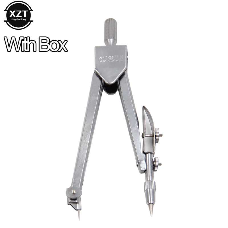 Deli Stainless Steel Drawing Compass Math Geometry Tools for Circles School Supplies for Student Stationery (Included Box)