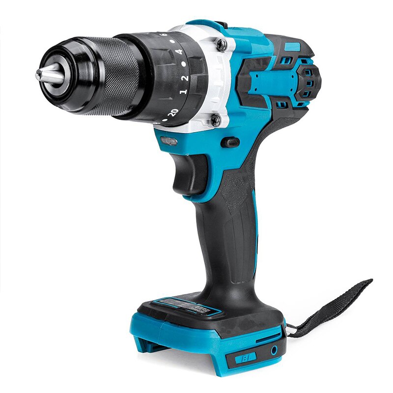 18V 3 In 1 Borstelloze Elektrische Hamer Boor Elektrische Schroevendraaier 13Mm 20 + 3 Koppel Draadloze Klopboormachine voor Makita 18V Batterij