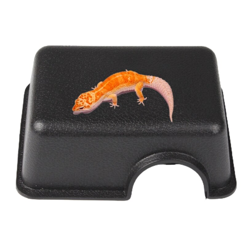 Reptile Hide Box Small Animal Hideaway Hides with Textured Surface Help Peeling for Snakes Lizards Leopard Gecko