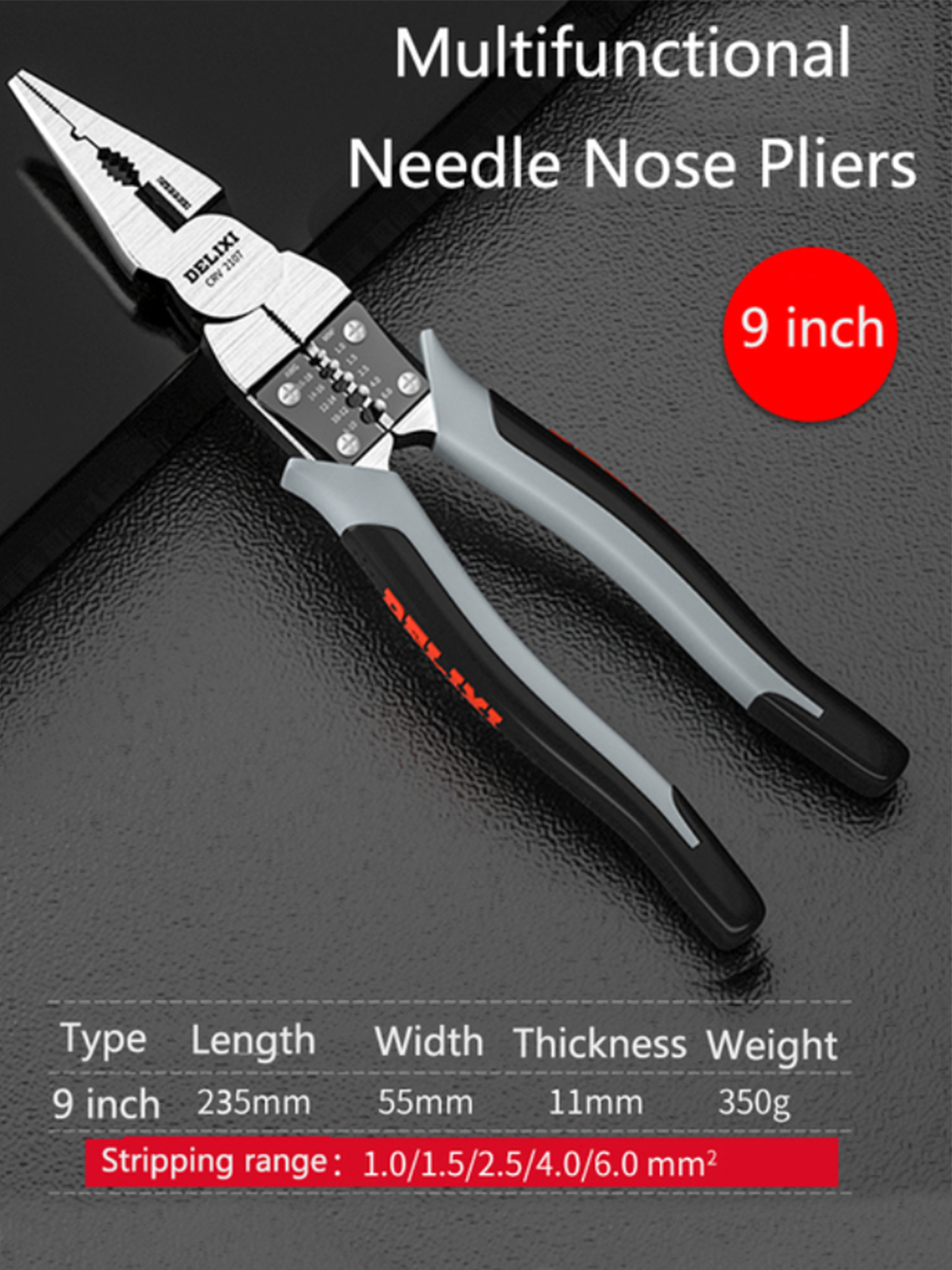 Alicates diagonales universales multifuncionales, alicates de punta de aguja, herramientas manuales, herramientas de Hardware, cortadores de alambre universales para electricista: YELLOW