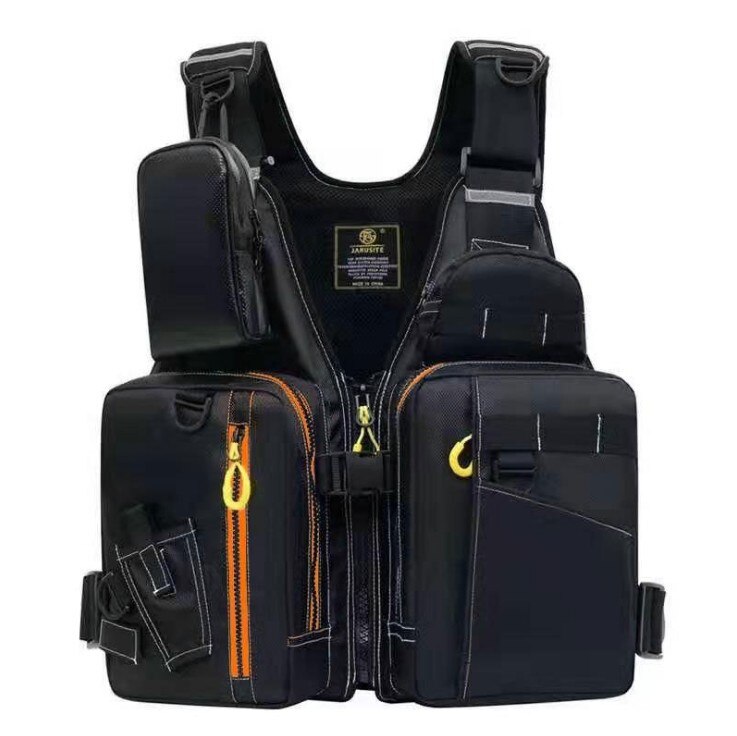 Chaleco salvavidas para pesca en roca, BALSA DE PESCA EN MAR para adultos, con múltiples bolsillos, gran flotabilidad, tela Oxford impermeable: 3