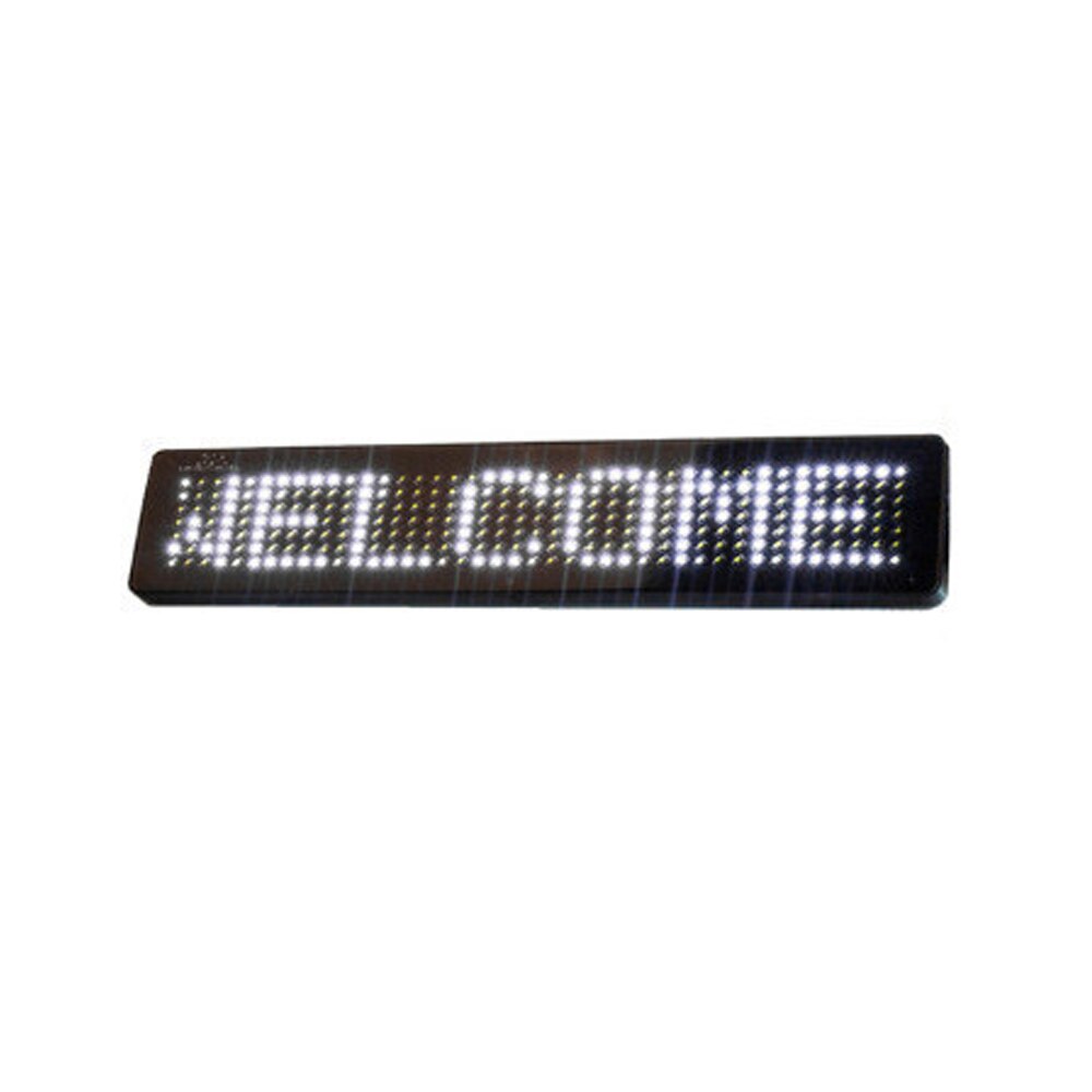 Led Auto scherm 7X41 pixels Diy kit 23 CM DC5V ~ DC12V Auto LED Teken Afstandsbediening programmeerbare Rolling informatie: White