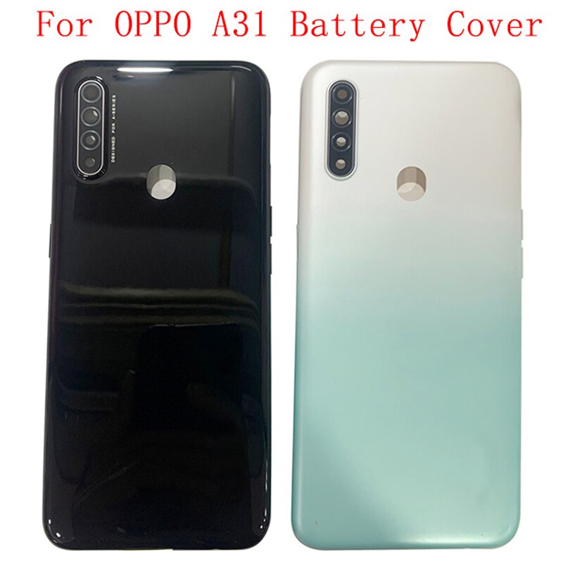Batterij Cover Achterklep Case Behuizing Voor Oppo A31 Back Cover Met Camera Frame Logo Vervangende Onderdelen
