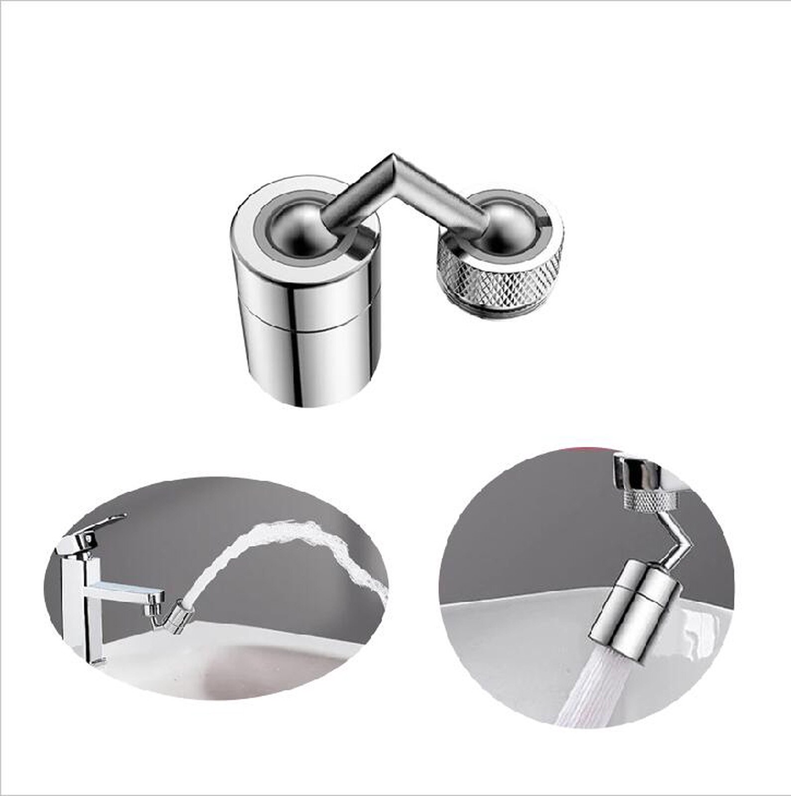 Universal Splash Filter Faucet 720° Rotate Water Outlet Faucet Water Saving Aerator Nozzle Appliances For The Kitchen