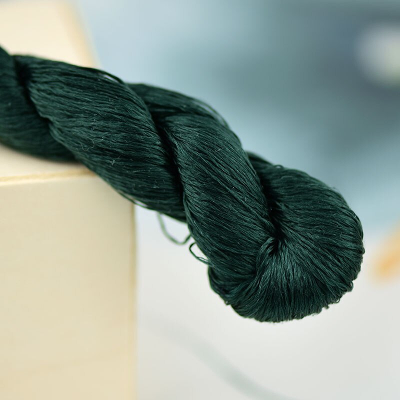 1pcs 100% silk thread hand embroidery embroider cross stitch 400m silk embroidery thread malachite green/7 gradient color: 6