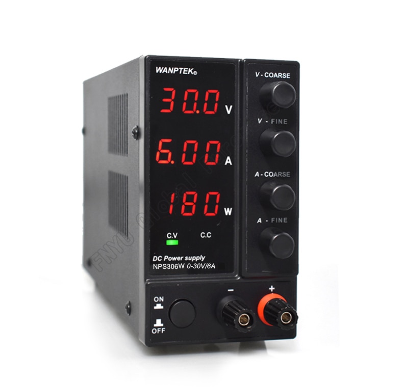 NPS306W DC regulated power supply Power Display Mini Adjustable Digital 0-30V 0-6A Laboratory Test Power Supply