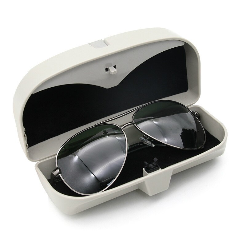 Auto Glazen Doos Auto Zonnescherm Bill Clip Multifunctionele Auto Bril Opbergdoos Organizer Box Zonnebril Houder Opslag Zakken