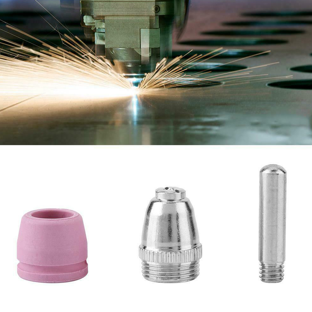 90 Pcs AG60 SG55 Plasma Cutting Machine Consumables Kit 35 Electrodes+35 Nozzles+20Ceramic Shield Cups Welding Repair Supplies