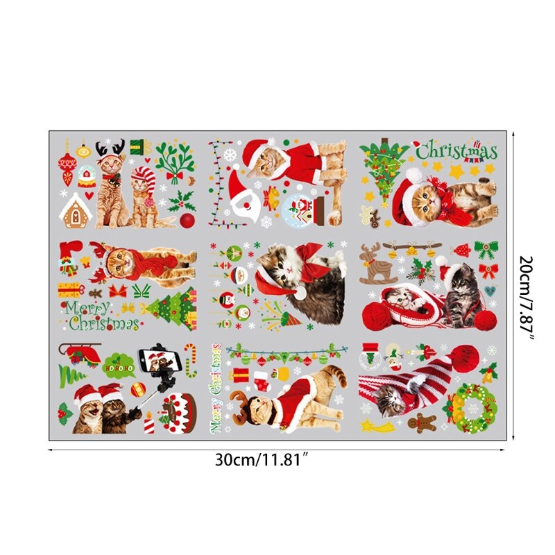 Window Sticker Decoration Christmas Home Office Bar Club Yard Decorations Easy To Stick And Remove Party Supplies