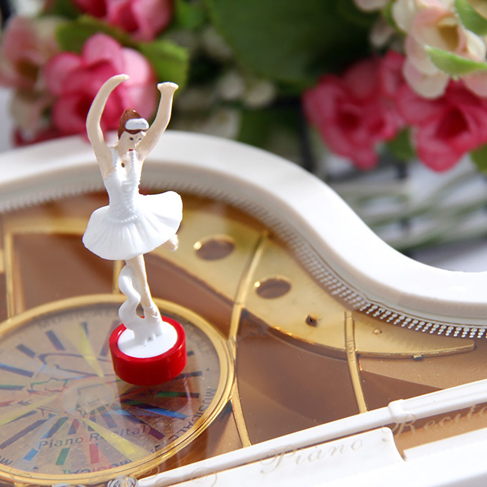 Rotating Ballet Dancing Girl Piano Music Box Valentine's Day Birthday Birthday Musical Box Children's
