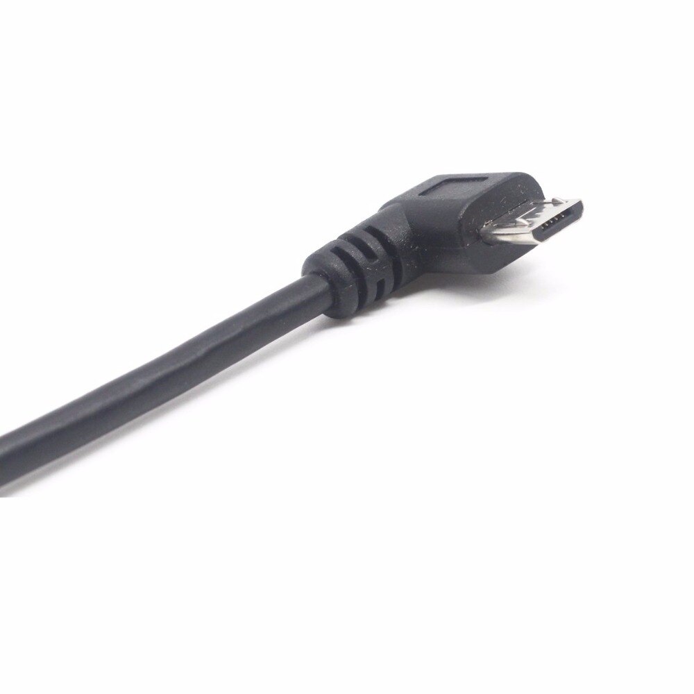 Right Angle Micro USB Cable, 25 CM, USB 2.0 Male to Micro B USB 5 Pin Male, Sync Charging and Data Transferring Cable