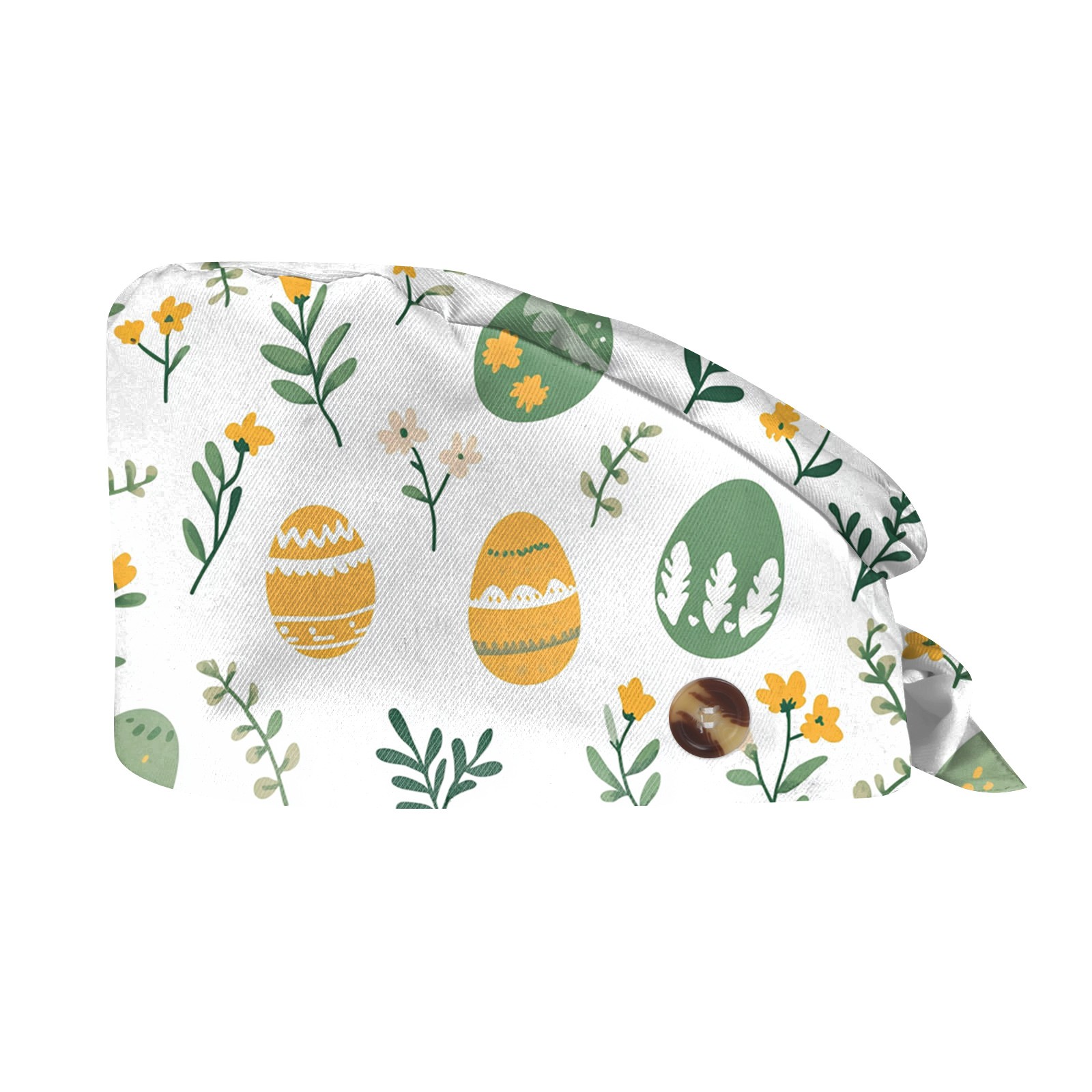 Gorros exfoliantes de Pascua con estampado de huevos y conejos, gorro de enfermera, gorro de trabajo para agencia de mascotas, accesorios para enfermeras, suministros de Pascua, gorro clínicos: Lavanda