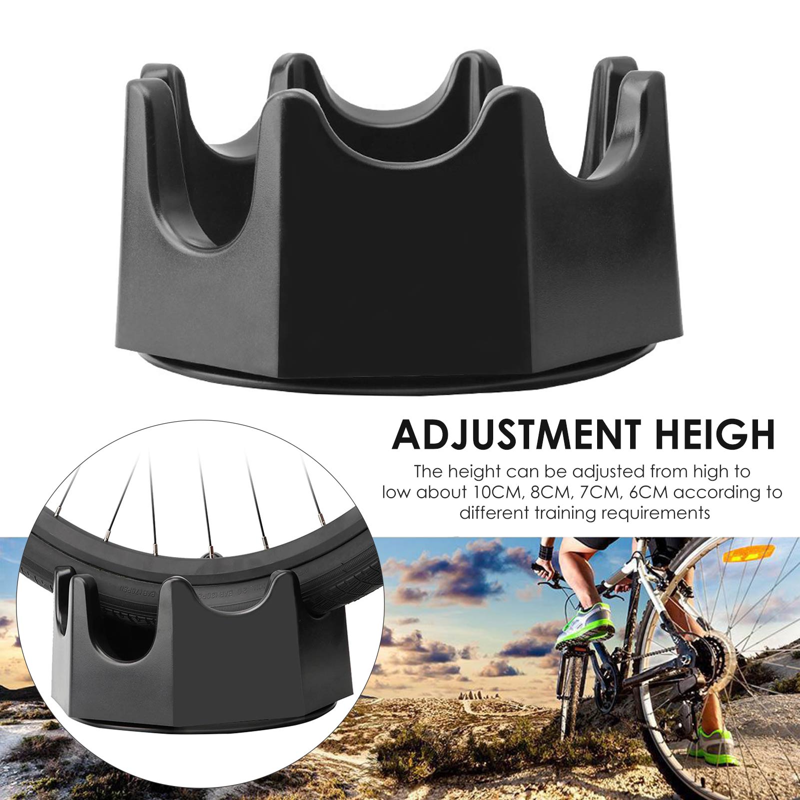 Front Wheel Riser Block Bike Front Wheel Riser Block Stabilize Bike Traine... – Grandado